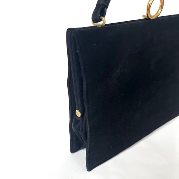 Koret Black Suede Vintage Handbag with Change Purse - Picture 10 of 10
